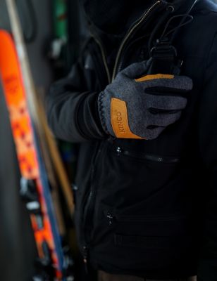 Image showing  Lined Fleece Buff Palm Glove