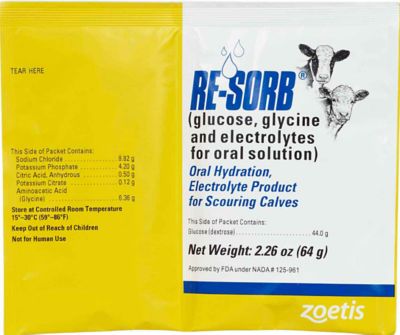 Zoetis Re-Sorb Calf Electrolyte Supplement