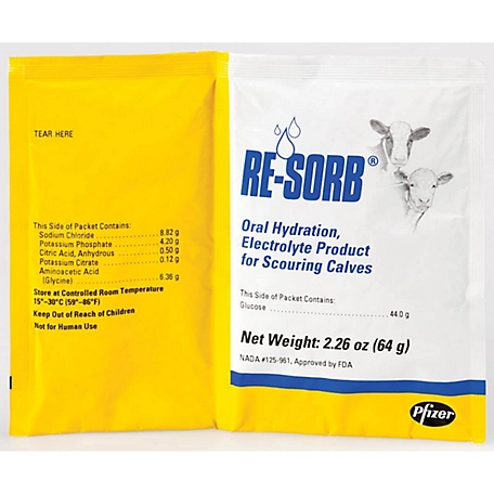 Zoetis Re-Sorb Calf Electrolyte Supplement