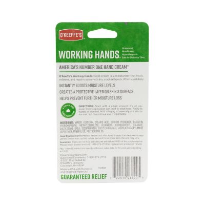 wenselijk Groot Met bloed bevlekt O'Keeffe's Working Hands Hand Cream, K0350007 at Tractor Supply Co.