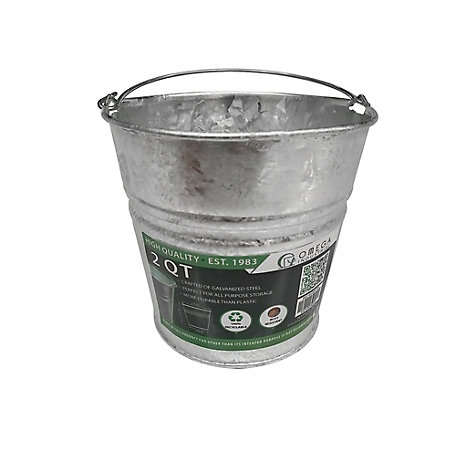 Omega Industrial 60 oz. Hot-Dipped Galvanized Pail