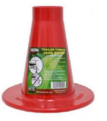 Image showing  Trailer Tongue Jack Foot Plate, Red
