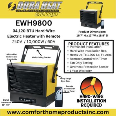 Image showing  Heater Electric Volt Direct Wire