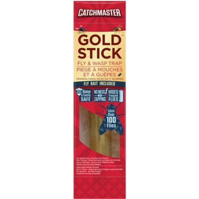 CatchMaster Gold Stick Fly Traps, 10.5 in.