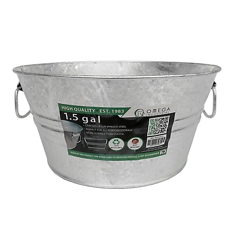 Omega Industrial 1.5 gal. Low Galvanized Bucket at Tractor Supply Co.