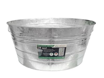 Galvanized Metal Tub At Tractor Supply, Tin Bucket Fire Pit