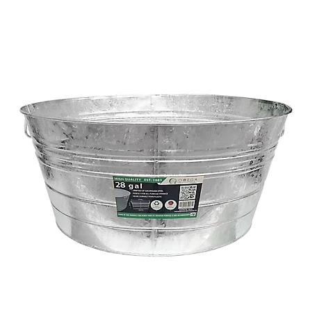 Omega Industrial 28 gal. Galvanized Metal Tub at Tractor Supply Co.