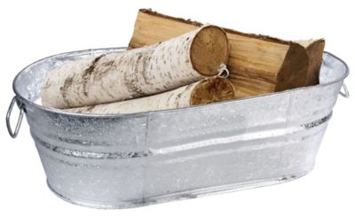 Image showing  10.5 gal. Oval Hot Dipped Steel Tub