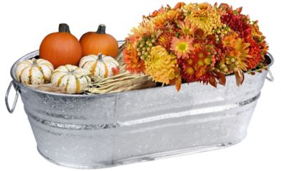 Image showing  10.5 gal. Oval Hot Dipped Steel Tub