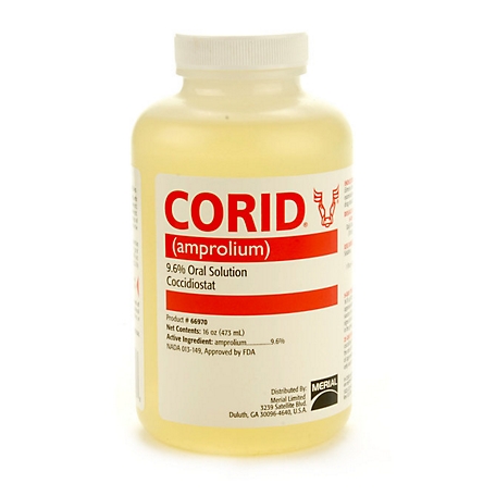 Huvepharma Corid 9.6% Coccidiostat Oral Calf Solution, 16 oz.