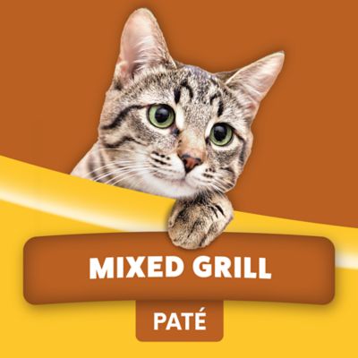 Image showing 5 th Paws & Claws Adult Mixed Grill Complete Nutrition Poultry and Fish Pate Wet Cat Food, 13.2 oz.