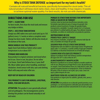 Image showing  Stock Tank Water Treatment Defense Tablets, 3-Month Supply, 6-Pack