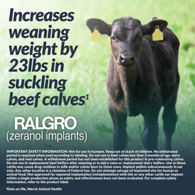 Image showing  Ralgro Implants for Beef Cattle, 24 Doses