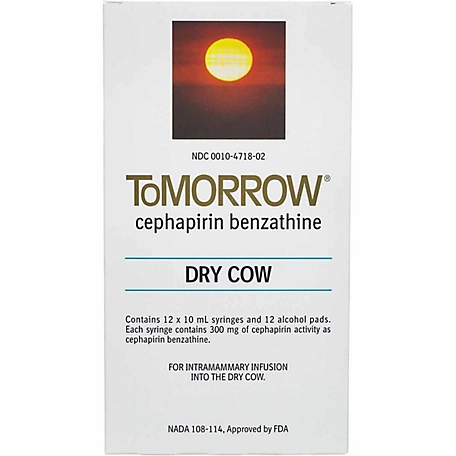 Bivi Tomorrow (Cephaperin Benzathine) Dry Cow Mastitis Treatment, 10 mL