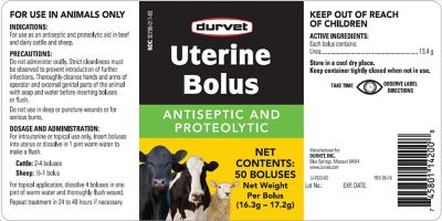 Image showing  Uterine BX/50 Non-Medicated Bolus