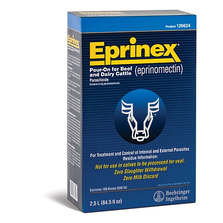 Eprinex Pour-On Beef and Dairy Cattle Dewormer, 2.5L