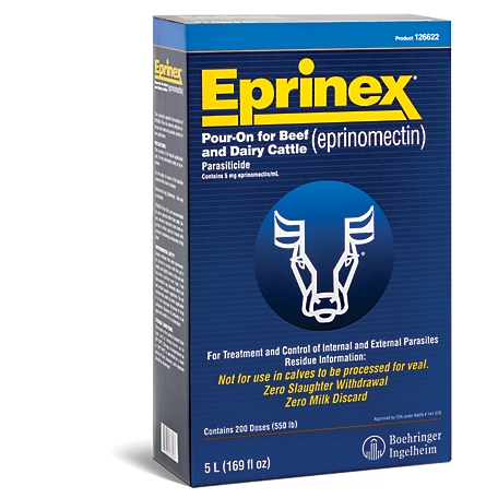 Eprinex Pour-On Beef and Dairy Cattle Dewormer, 5L