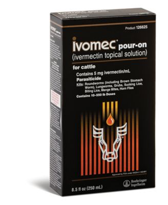Ivomec Pour-On Cattle Parasite Control, 250 mL