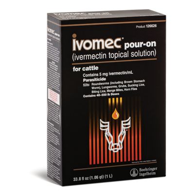 Ivomec Pour-On Cattle Parasite Control, 1 L