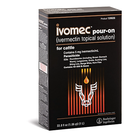 Ivomec Pour-On Cattle Parasite Control, 1 L