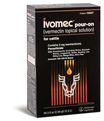 Ivomec Pour-On Cattle Parasite Control, 2.5 L