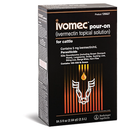 Ivomec Pour-On Cattle Parasite Control, 2.5 L