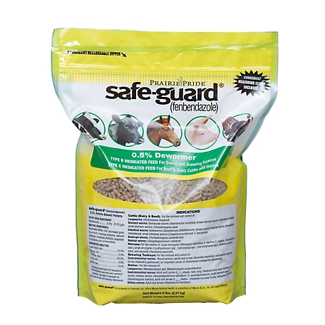 Prairie Pride Safe-Guard Cattle and Horse Dewormer, 5 lb.