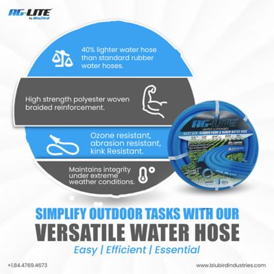 Image showing 5 th BluBird 5/8 in. x 50 ft. Hose Assembly, 125 PSI, Blue