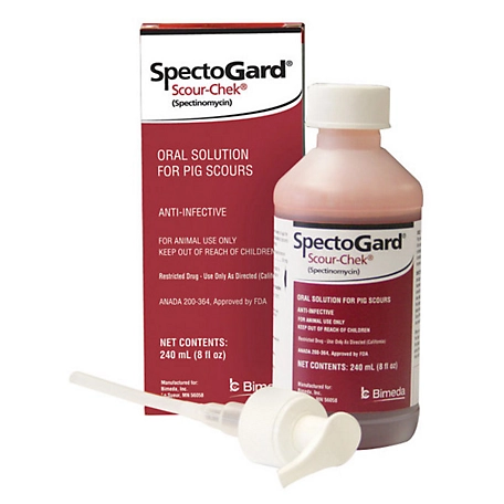 Bimeda SpectoGard Scour-Chek Oral Pig Solution, 240 mL