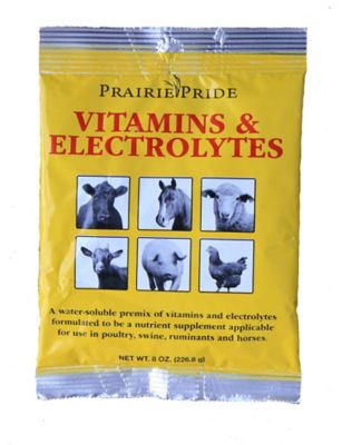 Prairie Pride Vitamin and Electrolyte Livestock Supplement, 8 oz.