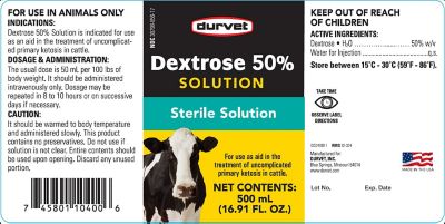 Image showing  Dextrose 50% Solution, 500 mL