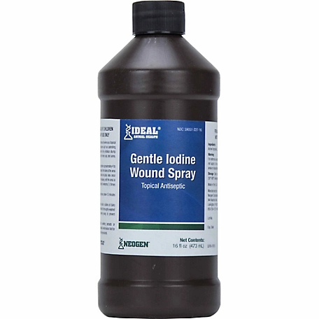 Ideal Animal Health Gentle Iodine Wound Spray, 1.17 lb.