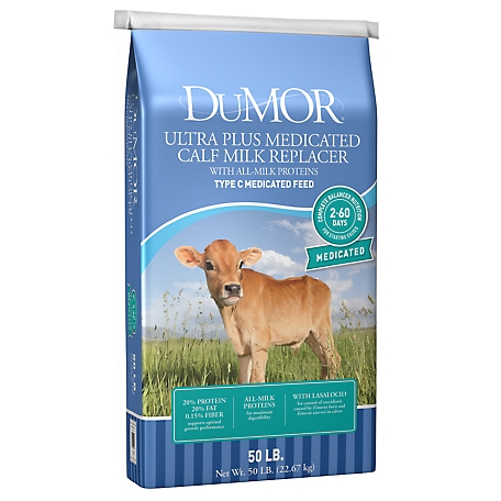 DuMOR Ultra Plus Medicated Calf Milk Replacer, 50 lb.