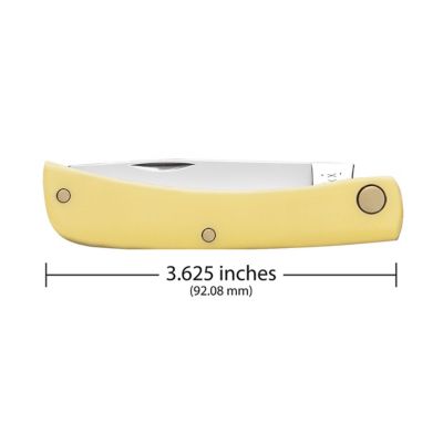 Image showing  Yellow Smooth Synthetic Sod Buster Jr with Carbon Steel Blades