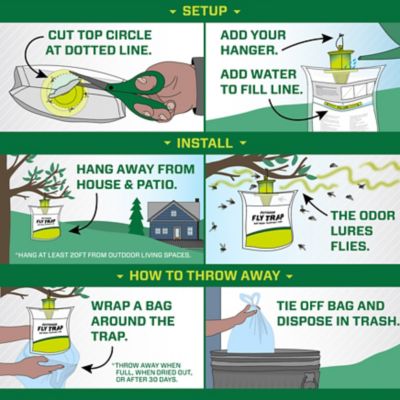 Image showing  Outdoor Big Bag Disposable Fly Trap