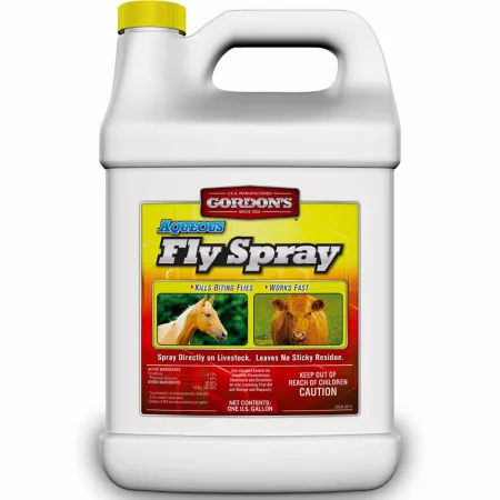 Gordon has 1 gallon Aqueous fly spray Insect Repellent