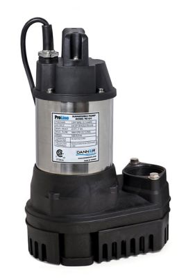 Pondmaster Proline HFS 1/5 Hp 3000 Gph Submersible Pump, Continuous Duty, Solids Handling, 90102