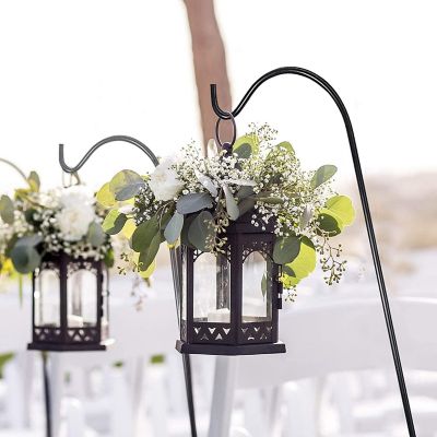 Image showing  Shepherds Hook 37-Inches (6 Pack), Made of Premium Metal for Hanging Solar Light, Bird Feeders.