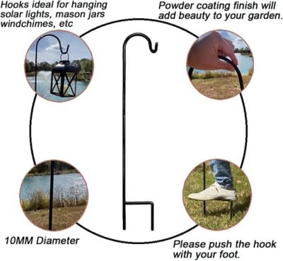 Image showing  48 in. Steel Shepherd Hook