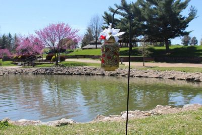 Image showing  50 in. Steel Rust-Resistant Shepherd Hook, Ideal for Weddings, Hanging Plant Baskets, Lanterns, and Feeders