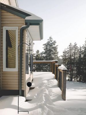 Image showing  Shepherd Hook (1 Pack), 72-Inches Rust Resistant Steel Hook Ideal for Weddings, Hanging Plant Baskets, Lanterns, Feeders