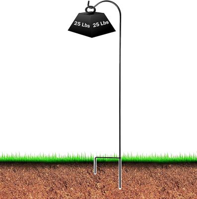 Image showing  Shepherd Hook (1 Pack), 72-Inches Rust Resistant Steel Hook Ideal for Weddings, Hanging Plant Baskets, Lanterns, Feeders