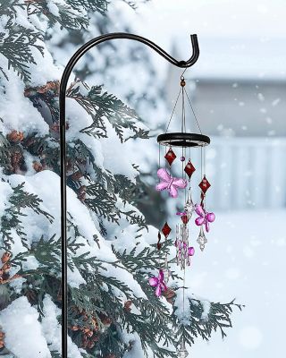 Image showing  Shepherd Hook (1 Pack), 72-Inches Rust Resistant Steel Hook Ideal for Weddings, Hanging Plant Baskets, Lanterns, Feeders