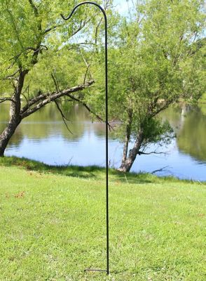 Image showing 7 th Ashman Shepherd Hook (2 Pack), 90-Inches Rust Resistant Steel Hook Ideal for Weddings, Hanging Plant Baskets, Lanterns, Feeders
