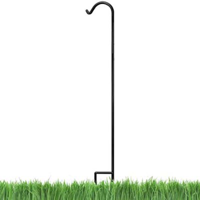 Ashman 92 in. Metal Single-Piece Rust-Resistant Shepherd Hook, Ideal for Hanging Plant Baskets