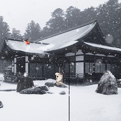 Image showing  Shepherd Curled Hook 35 in. (2 Pack), for Hanging Feeders, Plant Hangers, Flower Basket, Christmas Lights, Lanterns.