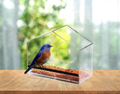 Image showing  Home Deluxe Window Bird Feeder, Spacious Design, Long Lasting, Indoor/Outdoor Fill