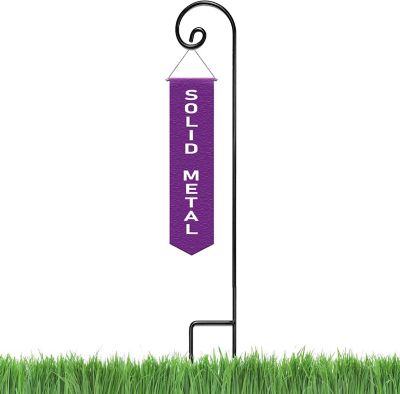 Ashman 92 in. Steel Rust-Resistant Curled Shepherd Hook, Ideal for Hanging Heavy Plant Baskets