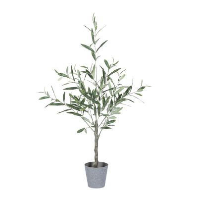 Lone Elm Studios 3 ft. Olive Tree with Plastic Pot