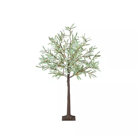 4 Foot Everlasting Olive Tree with 143 LED Lights Artificial Plants & Flowers